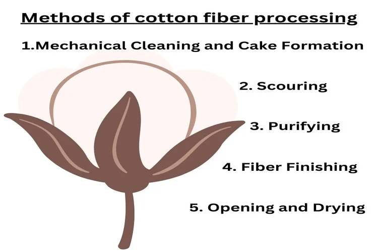 Methods of cotton fiber processing Methods of cotton fiber processing